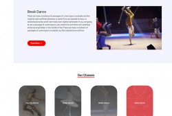 舞蹈培训机构企业网站模板